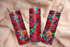 Flower Tumbler Wrap Bundle 2 - CraftNest - Digital Crafting and Art