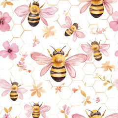Lovely Bee Digital Paper - CraftNest - Digital Crafting and Art