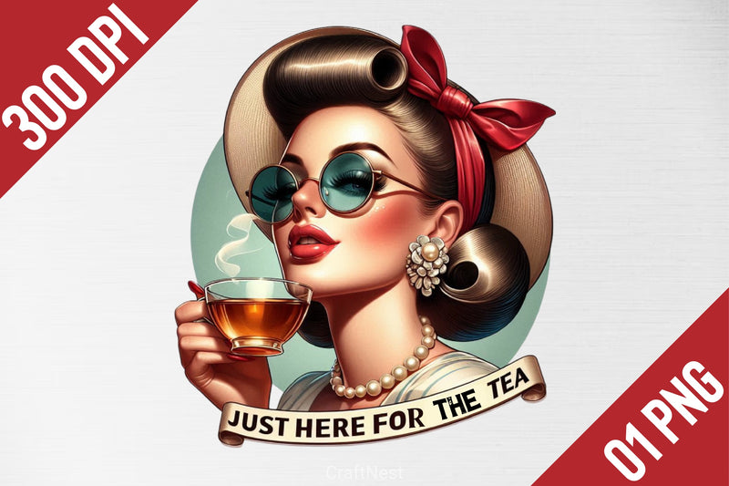 Just Here For The Tea Clipart Bundle 4 - CraftNest - Digital Crafting and Art