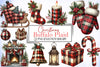 Buffalo Plaid Christmas Clipart Bundle