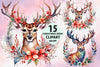 Christmas Deer Clipart Bundle 2