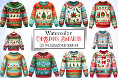 Christmas Sweaters Clipart Bundle - CraftNest - Digital Crafting and Art