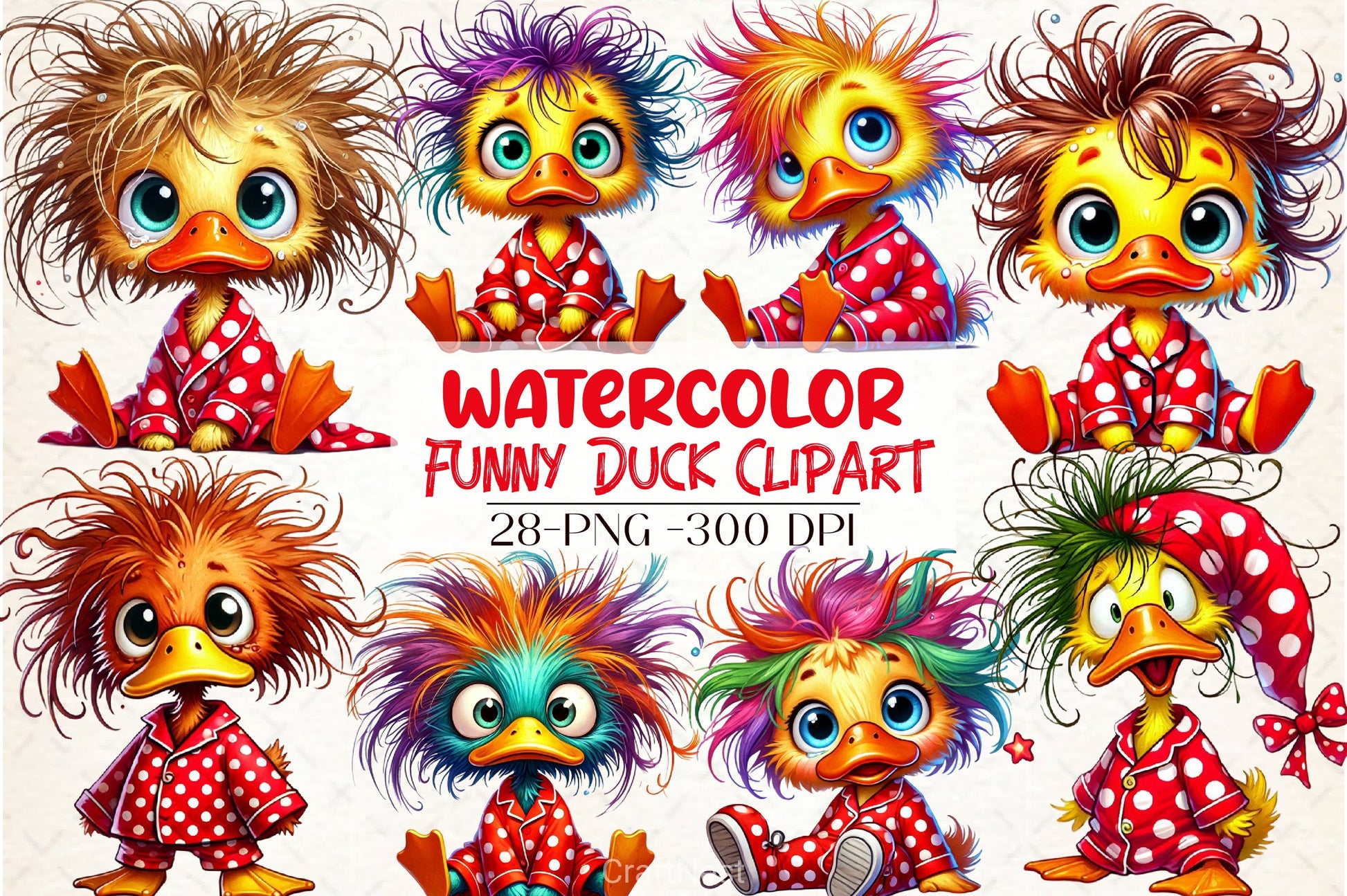 Funny Duck Clipart Bundle - CraftNest - Digital Crafting and Art