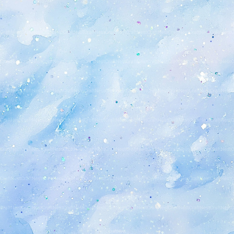 Blue Holographic Glitter Digital Paper - CraftNest - Digital Crafting and Art
