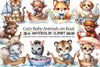 Cute Baby Animals Boat Clipart Bundle 19