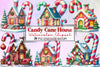 Candy Cane House Clipart Bundle