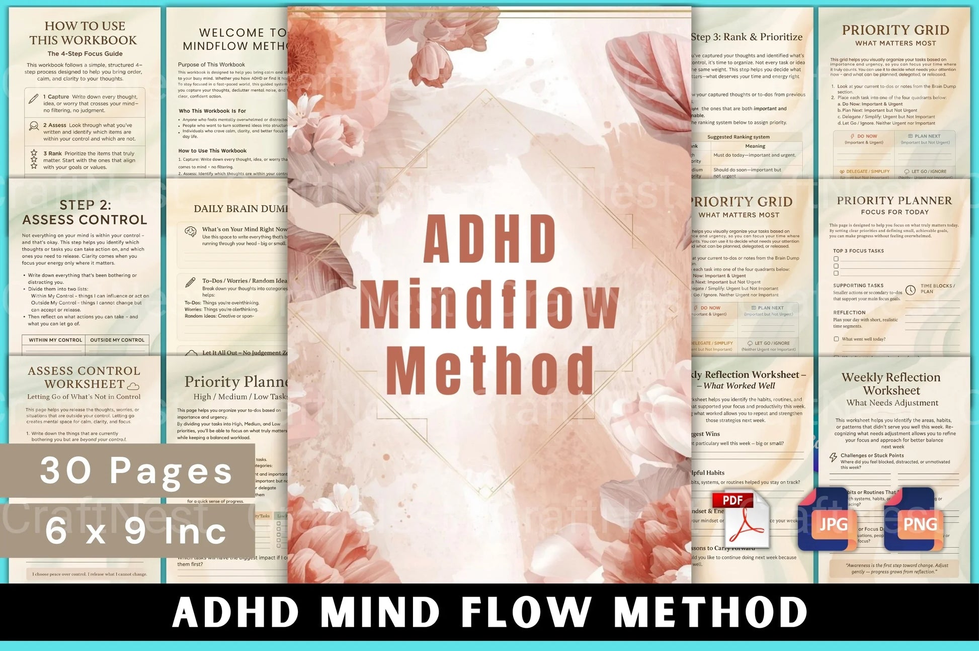 ADHD Mind Flow Method - CraftNest - Digital Crafting and Art