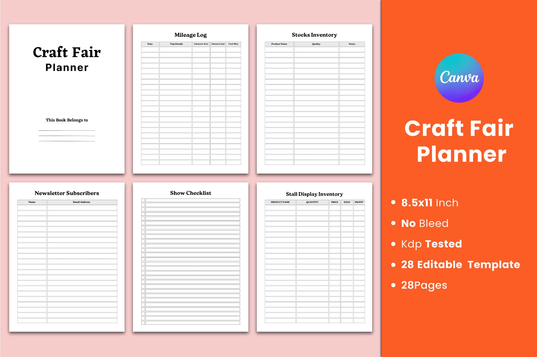 Craft Fair Planner