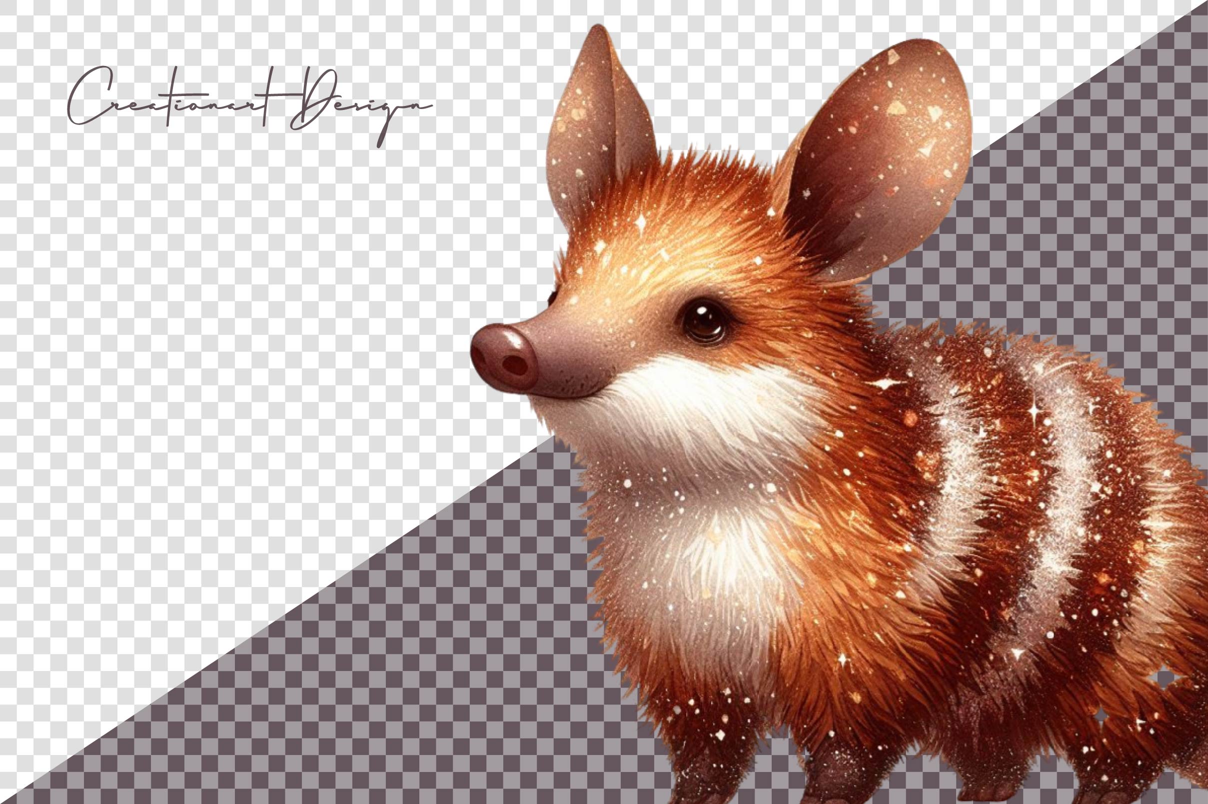 Glitter Aardvark Clipart Bundle - CraftNest - Digital Crafting and Art