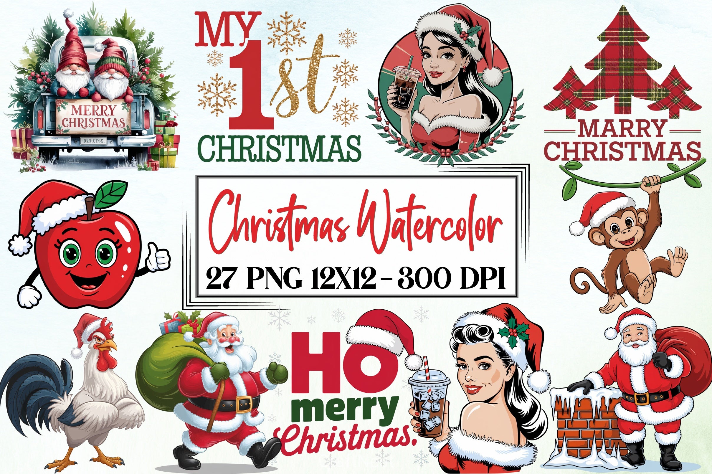 Christmas Clipart Bundle - CraftNest - Digital Crafting and Art