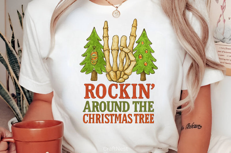 Rockin' Christmas Tree Clipart Bundle 1 - CraftNest - Digital Crafting and Art