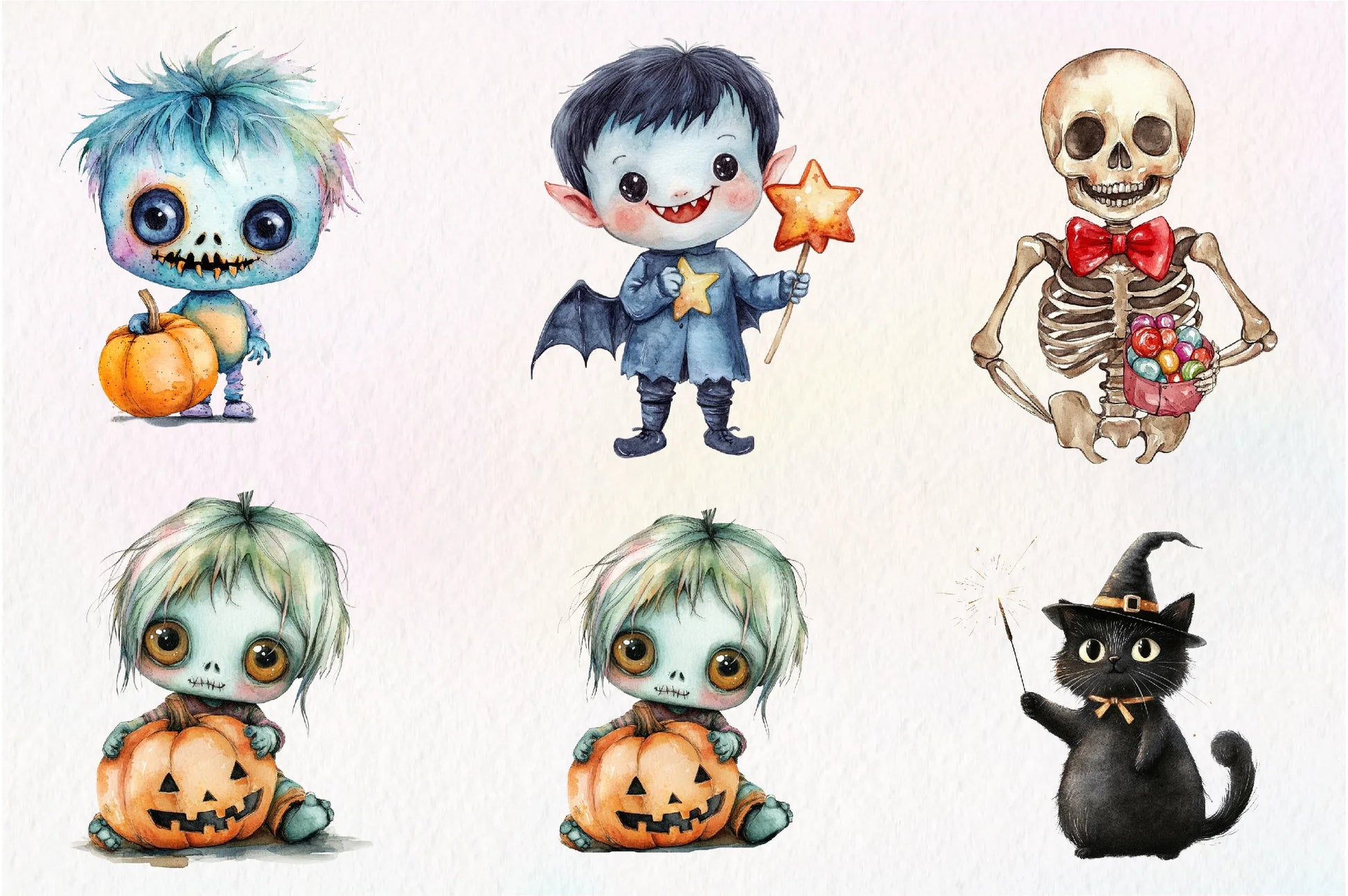 Cute Halloween Day Clipart Bundle - CraftNest - Digital Crafting and Art
