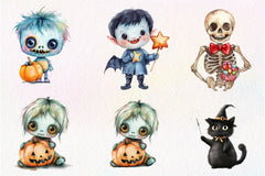 Cute Halloween Day Clipart Bundle - CraftNest - Digital Crafting and Art