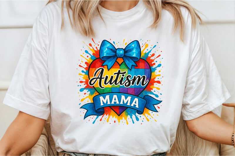Autism Mama Shirt Clipart Bundle - CraftNest - Digital Crafting and Art
