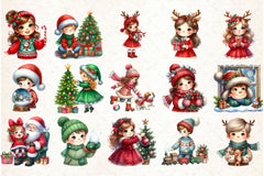 Christmas Kids Clipart Bundle - CraftNest - Digital Crafting and Art