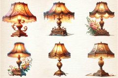 Victorian Lamp Clipart Bundle - CraftNest - Digital Crafting and Art