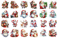 Santa Claus Christmas Clipart Bundle 99 - CraftNest - Digital Crafting and Art