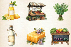Farmer's Market Clipart Bundle - CraftNest - Digital Crafting and Art