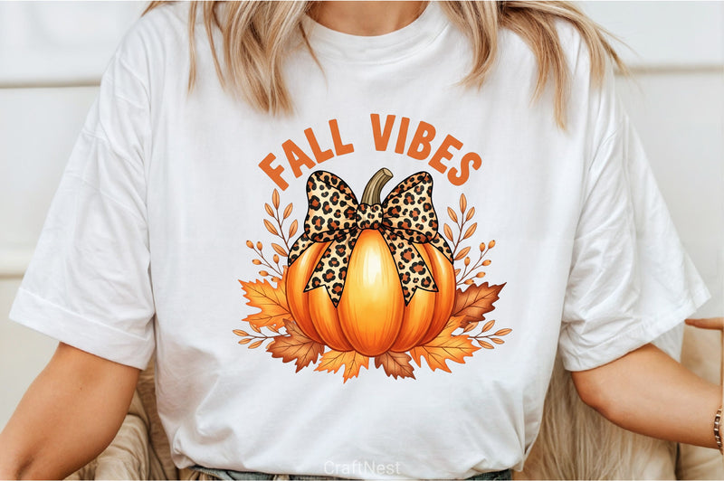Fall Vibes Halloween Pumpkin Clipart Bundle - CraftNest - Digital Crafting and Art