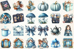 Rustic Cozy Autumn Clipart Bundle 2 - CraftNest - Digital Crafting and Art