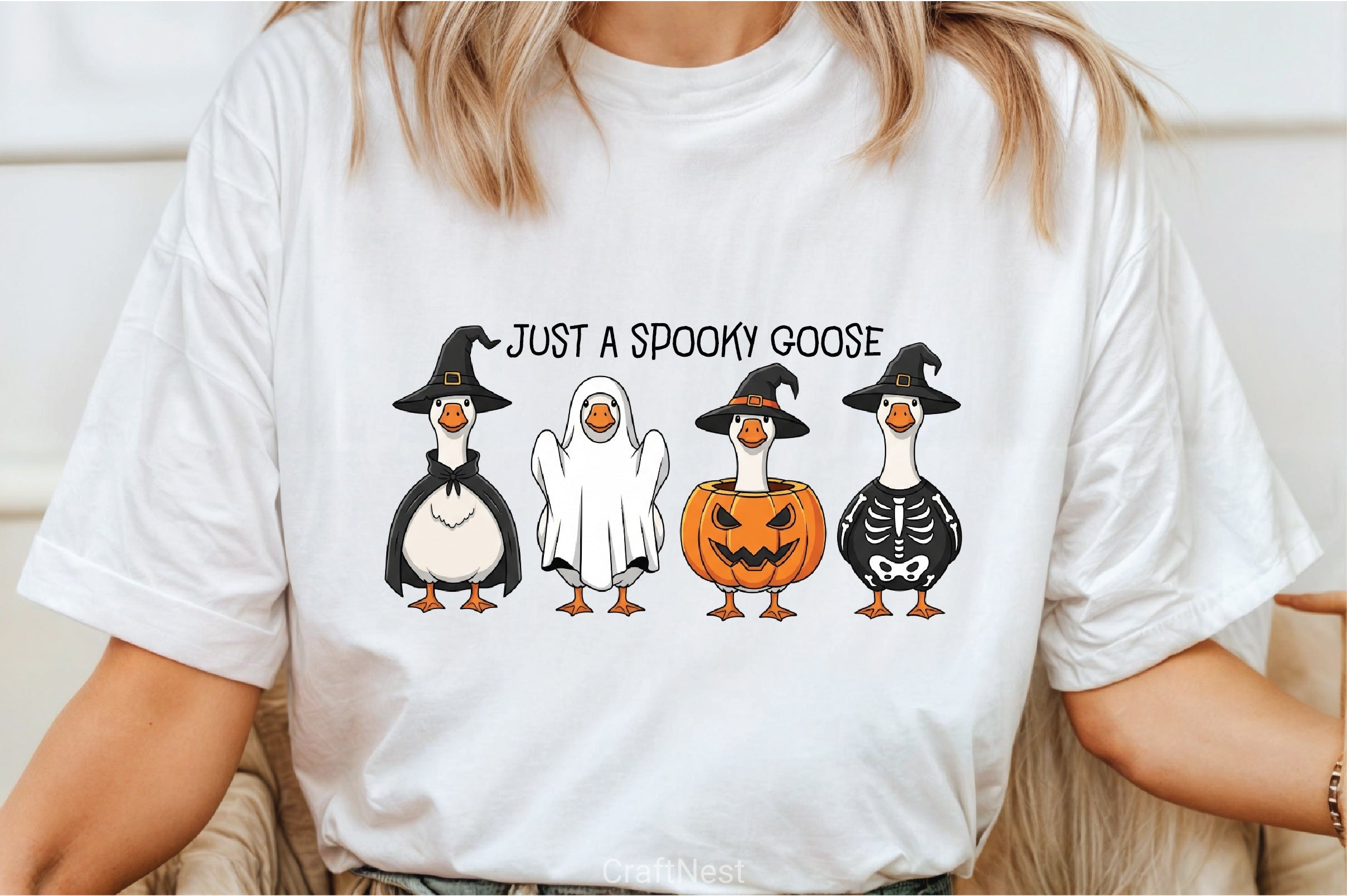 Spooky Goose Halloween Clipart Bundle - CraftNest - Digital Crafting and Art