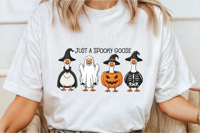 Spooky Goose Halloween Clipart Bundle - CraftNest - Digital Crafting and Art