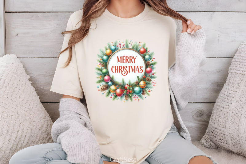 Christmas Wreath Clipart Bundle 7 - CraftNest - Digital Crafting and Art