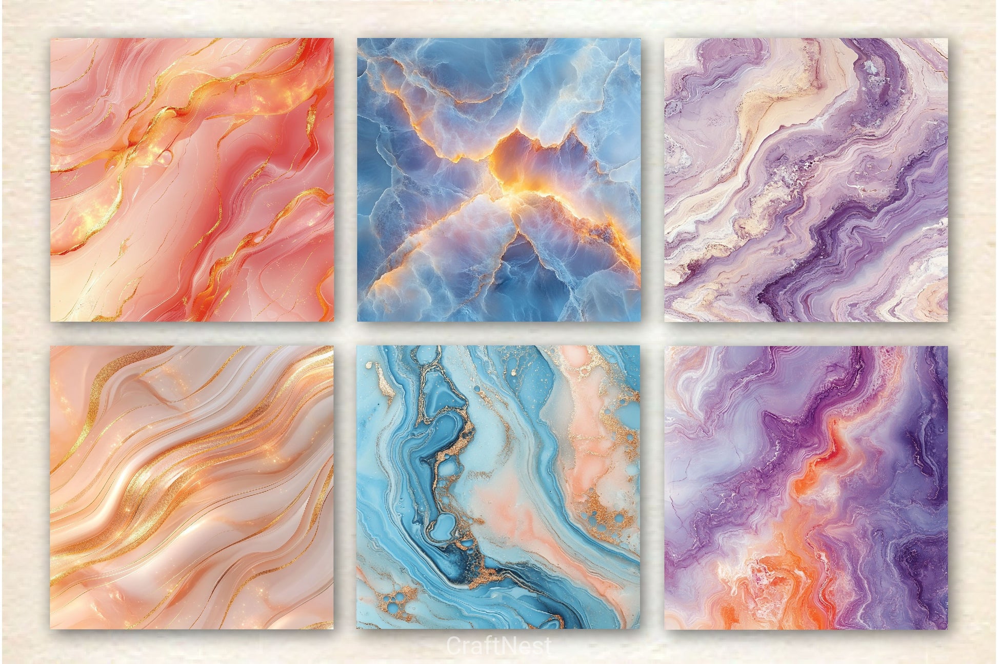 Seamless Luxury Pastel Marble Background - CraftNest - Digital Crafting and Art