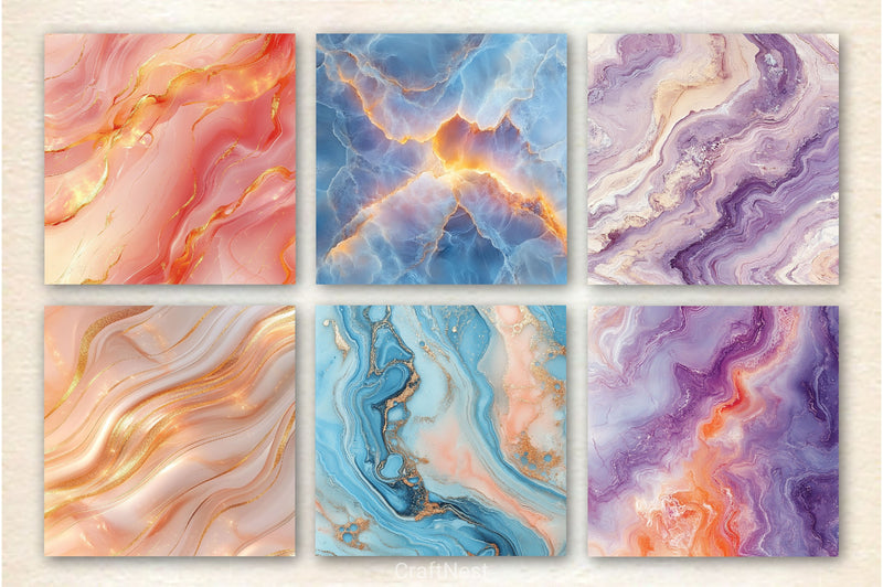 Seamless Luxury Pastel Marble Background - CraftNest - Digital Crafting and Art