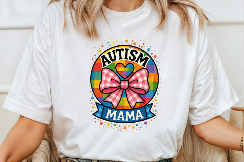 Autism Mama Shirt Clipart Bundle - CraftNest - Digital Crafting and Art
