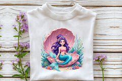 Summer Mermaid Clipart Bundle 2 - CraftNest - Digital Crafting and Art