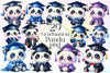Graduation Panda Clipart Bundle