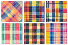 Colorful Plaid Digital Paper - CraftNest - Digital Crafting and Art