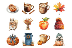 Cozy Fall Clipart Bundle 44 - CraftNest - Digital Crafting and Art