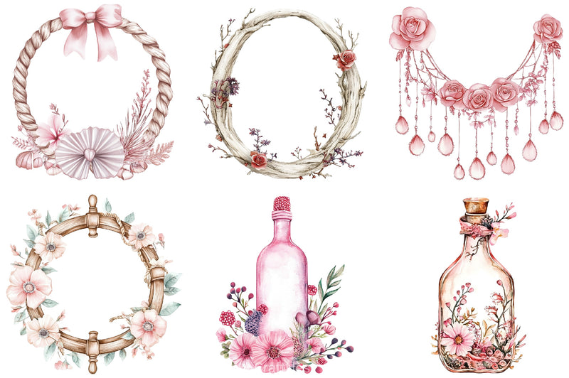 Coquette Coastal Fisherman Clipart Bundle 2 - CraftNest - Digital Crafting and Art