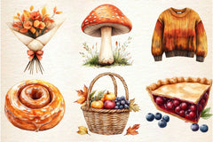 Lovely Autumn Clipart Bundle - CraftNest - Digital Crafting and Art