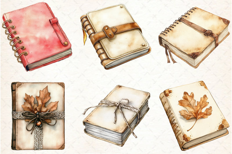 Autumn Book Clipart Bundle 3 - CraftNest - Digital Crafting and Art