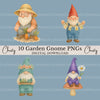 Gnomes Gardening 1 Clipart Bundle