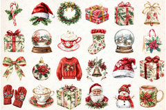 Chinoiserie Christmas Clipart Bundle 2 - CraftNest - Digital Crafting and Art