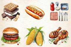 Summer Barbecue Day Clipart Bundle 2 - CraftNest - Digital Crafting and Art