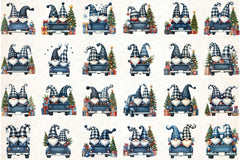Christmas Gnome & Truck Clipart Bundle 2 - CraftNest - Digital Crafting and Art