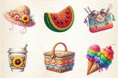 Crochet Summer Clipart Bundle 7 - CraftNest - Digital Crafting and Art