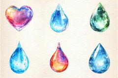 Spring Water Droplets Clipart Bundle 3 - CraftNest - Digital Crafting and Art