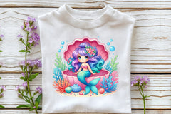 Summer Mermaid Clipart Bundle - CraftNest - Digital Crafting and Art