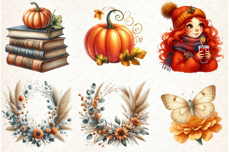 Autumn Clipart Bundle 10 - CraftNest - Digital Crafting and Art