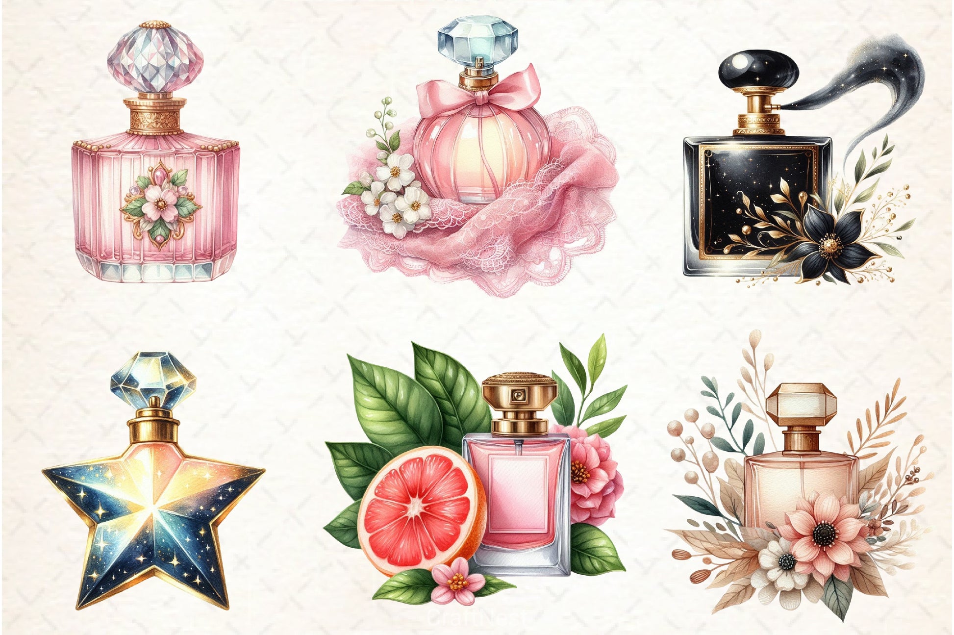 Perfume Clipart Bundle 2 - CraftNest - Digital Crafting and Art