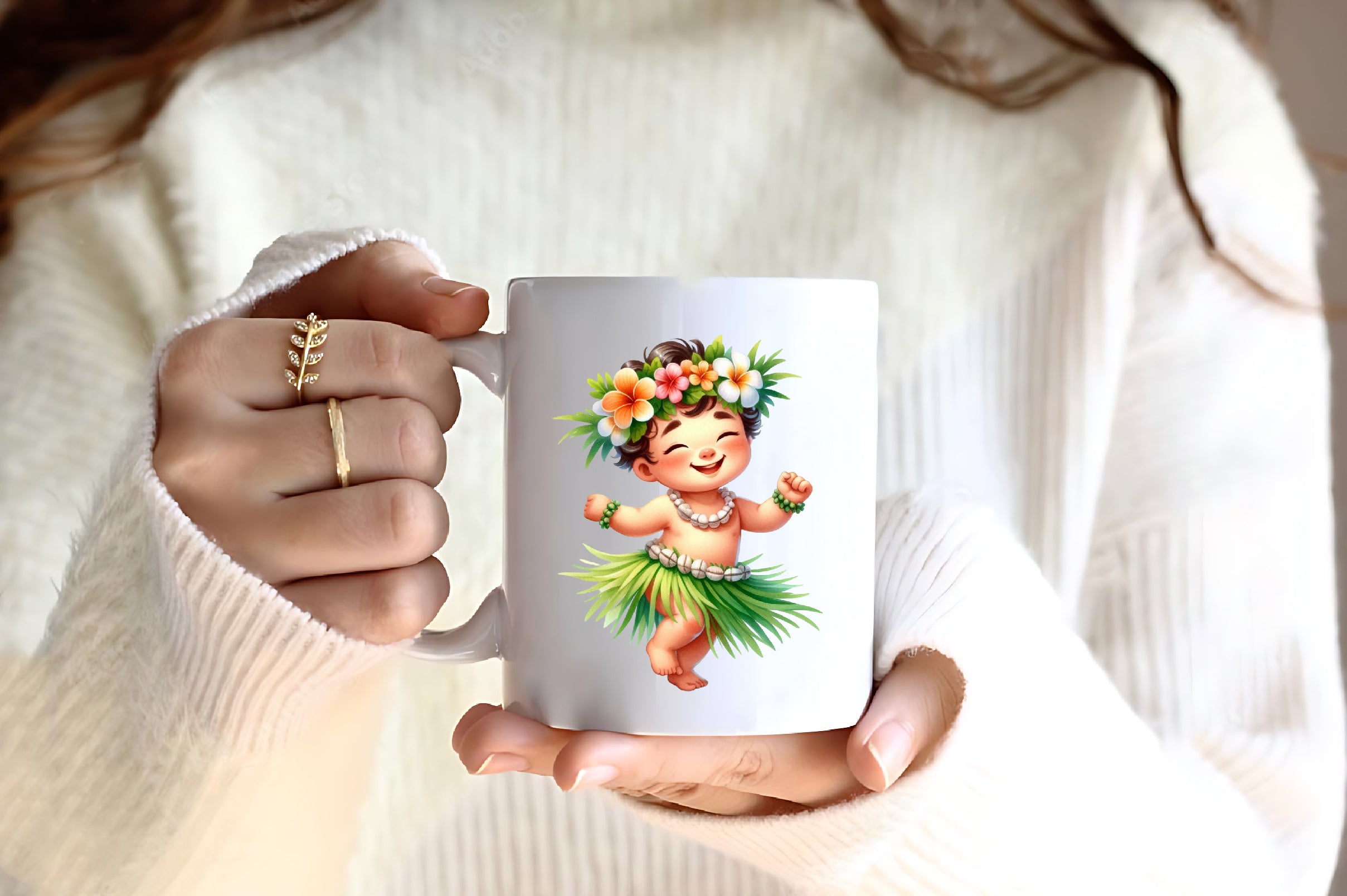 Cute Tropical Hula Dance Hawaiian Clipart Bundle - CraftNest - Digital Crafting and Art