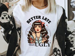 Coquette Girl Better Late Than Ugly Clipart Bundle - CraftNest - Digital Crafting and Art