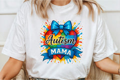 Autism Mama Shirt Clipart Bundle - CraftNest - Digital Crafting and Art