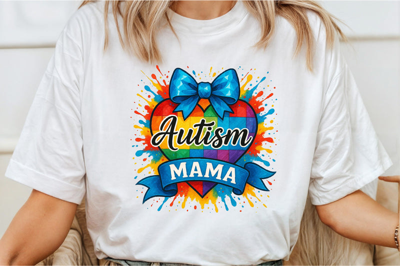 Autism Mama Shirt Clipart Bundle - CraftNest - Digital Crafting and Art